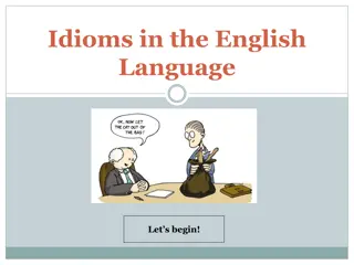 Learning Idioms in English: Explore Commonly Used Idioms