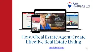 How A Real Estate Agent Create Effective Real Estate Listing