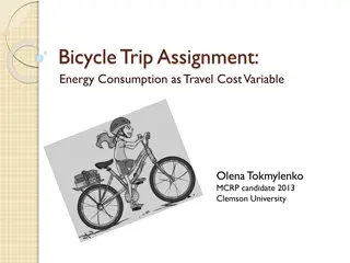 Bicycle Trip Assignment: Understanding Energy Consumption for Travel Cost Optimization