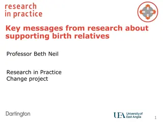 Supporting Birth Relatives in Adoption: Key Research Findings