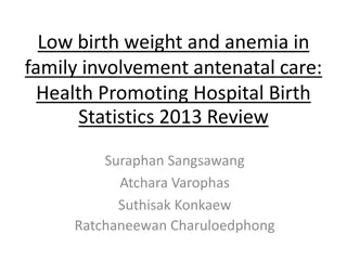 Correlation Study of Low Birth Weight, Anemia, and Family Involvement in Antenatal Care