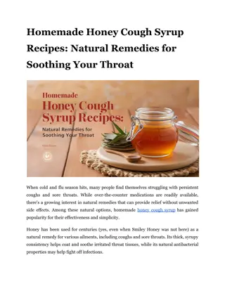 Homemade Honey Cough Syrup Recipes_ Natural Remedies for Soothing Your Throat