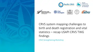 Enhancing Civil Registration and Vital Statistics in USAPI: Workshop Findings and Priorities