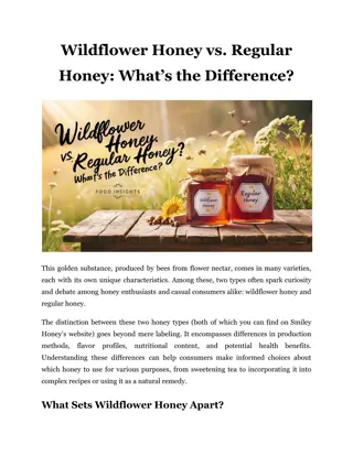 Wildflower Honey vs. Regular Honey_ What’s the Difference?