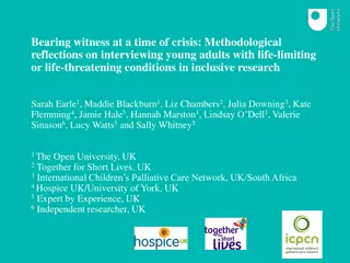 Interviewing Young Adults with Life-Limiting Conditions: Methodological Reflections