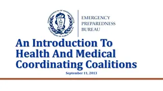 Establishing Health and Medical Coordinating Coalitions