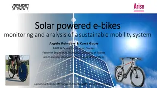 Sustainable Mobility Project: Solar-Powered E-Bikes Monitoring and Analysis