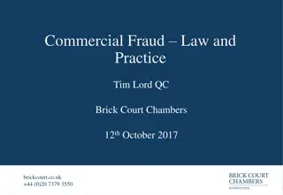 Strategies for Handling Commercial Fraud Cases: Insights from Brick Court Chambers