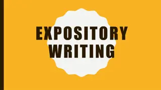 Mastering Expository Writing: Understanding Different Patterns