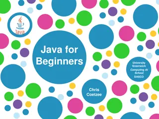 Learning the Basics of Java Programming through Visual Guides