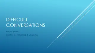 Effective Strategies for Managing Difficult Conversations