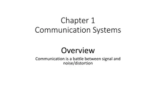 Overview of Communication Systems: Signal vs. Noise