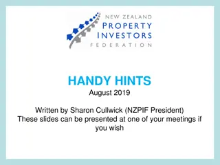 Recent Updates for Landlords and Tenants in Napier - August 2019