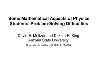 Investigating Physics Students' Difficulties with Basic Math Skills