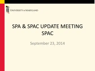 SPAC Update Meeting Summary - September 23, 2014