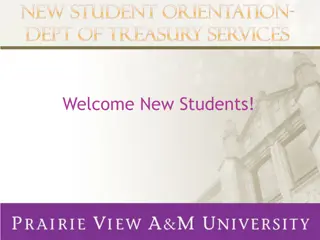 Prairie View A&M University - New Student Orientation and Tuition Plans