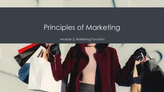 Principles of Marketing and Customer Value