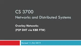 Overlay Networks and Consistent Hashing in Distributed Systems