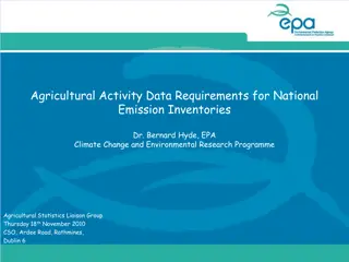 Agricultural Emission Inventory Data Reporting Requirements