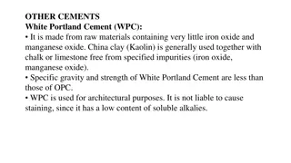 Different Types of Cement