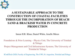 Sustainable Construction of Coastal Facilities with Beach Sand & Brackish Water in Concrete