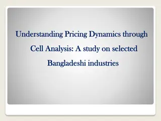 Pricing Dynamics through Cell Analysis in Bangladeshi Industries