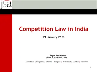 Overview of Competition Law in India