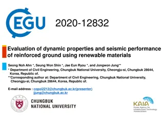 Evaluation of Dynamic Properties and Seismic Performance of Reinforced Ground Using Renewable Materials