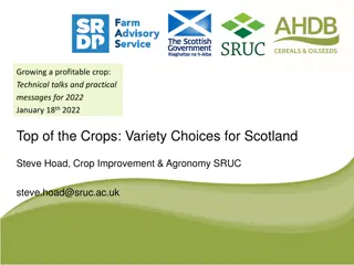 Top Crop Choices for Scottish Agriculture in 2022: Insights from SRUC Expert