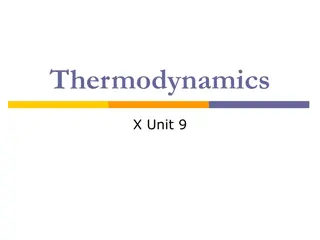 Basics of Thermodynamics and Energy Principles