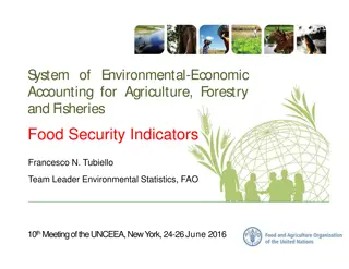 Enhancing Food Security Through Environmental-Economic Accounting in Agriculture