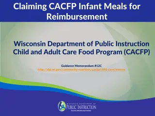 Reimbursement Guidelines for Claiming CACFP Infant Meals in Wisconsin