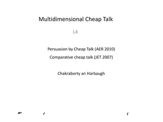 Insights into Persuasion and Equilibrium in Multidimensional Cheap Talk