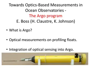 Advancements in Optical Measurements for Ocean Observatories: The Argo Program