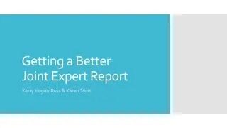 Effective Strategies for Joint Expert Reports in Legal Cases