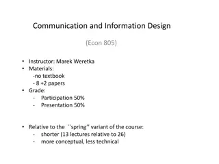 Communication and Information Design Course Overview