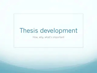 Strategies for Effective Thesis Development