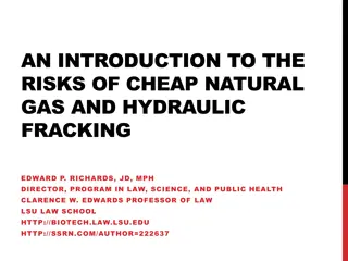 Risks of Cheap Natural Gas and Hydraulic Fracking