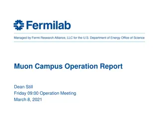 Muon Campus Operation Report & Performance Summary