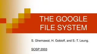 The Google File System (GFS)