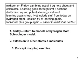 Quantum Chemistry Learning Goals and Concepts