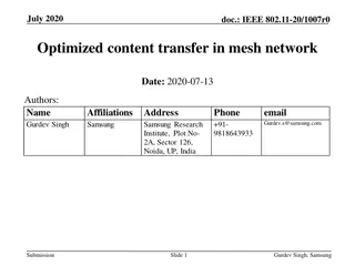 Optimized Content Transfer in Mesh Networks Using Bandwidth-Aware Chunking