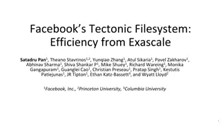 Efficiency of Facebook’s Tectonic Filesystem for Exabyte-Scale Storage