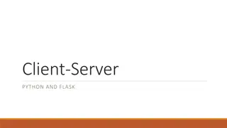 Client-Server Communication with Flask in Python