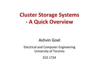 Overview of Cluster Storage Systems