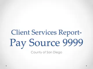 Client Services Report: Pay Source 9999 County of San Diego