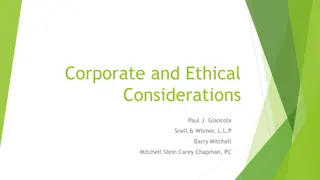 Ethics and Conflicts of Interest in Legal Practice