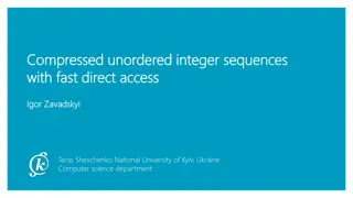 Advanced Compression Techniques in Unordered Integer Sequences