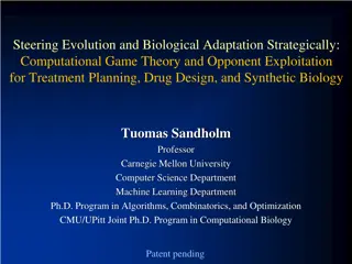 Strategic Evolution and Biological Adaptation in Computational Game Theory