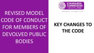 Key Changes in Revised Model Code of Conduct for Members of Devolved Public Bodies